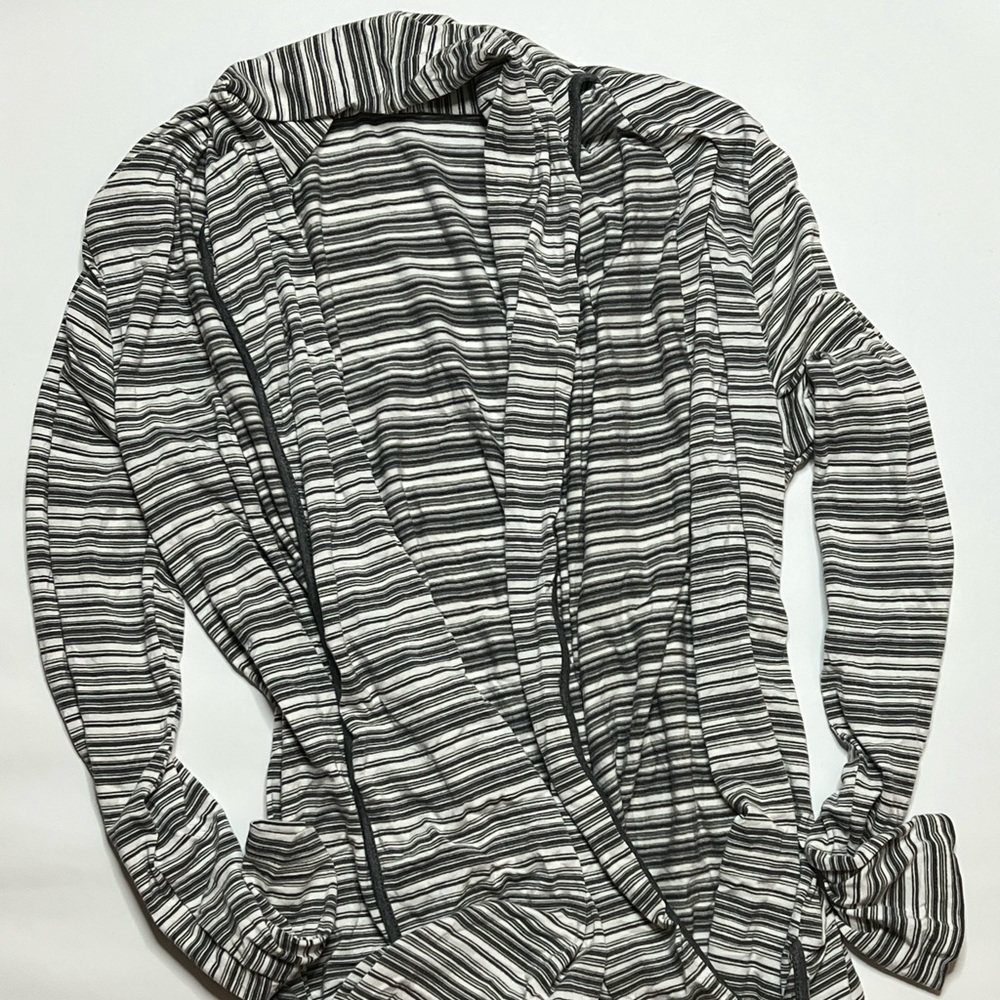 41 Hawthorn Cardigan with cowl neckline